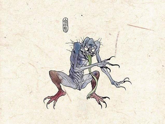 食血鬼 佛教萬聖節與佛教鬼魂（餓鬼圖）荃灣地藏王殿地藏菩薩3